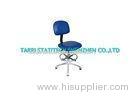 Anti Static Workshop PU Leather Chair Blue 480mm 640mm 10^5 - 10^9