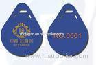 HEYU plastic soft PVC rectangular soft rubber NFC LF RFID Tags with keychain