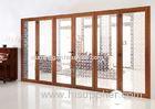 Internal Double Tempered Folding Glass Door 6063 Aluminum Powder Coating