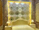7 mm Translucent Glass Panels Diamond Shape / Painted Decorative Wall Glass Panels
