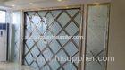 Patterned Colored Decorative Glass Panels Bowlder With Gold Frame