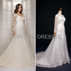 ALBIZIA Sweet Ivory Lace Tulle Mermaid Wedding Dresses