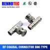 BNC One Plug to Double Jack T Type Connector