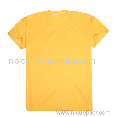 summer round neck 100%polyester 0.5 usd cheap t shirt made in china for election promotion use 120gsm 90 gsm
