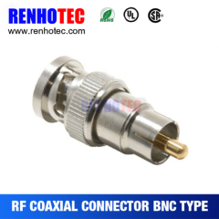 Straight BNC Plug to RCA Plug Adaptor