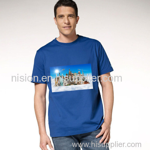 plain assort color 100%cotton 160gsm plain High quality print t shirt wholesale cheap for europe market