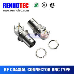 Zinc Alloy Right Angle BNC Jack Connector for PCB Mount