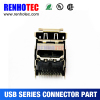 Hight Quality Dual Port USB 3.0 A Type 90 Degree Dip 7pin Female USB Connector