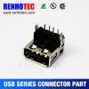PCB Right Angle USB 4P Terminal Micro USB Female Connector Price