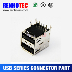 PCB 90 Degree USB 3.0 Double Ports Terminal Micro USB Connector Part Price