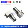 China suppliar right angle 75 ohm bnc connector pcb mount female type