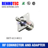 SMA to N Female Flange with 4 Hole Crimp Electrical RF Magnetic Adapter Connectors for RG58 RG59