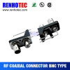 high performance BNC to RCA in one row connector with plastic housing