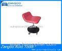 Customized Red / Black Tractor Garage Roller Seat Garage Stools With Wheels