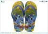OEM Cartoon Rubber Flip Flops Full Color Printing With Rubber Strap