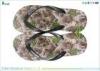 Customized Summer Man Rubber Flip Flops Camouflage With PVC Strap