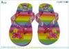 Personalized Rainbow Children Rubber Flip Flops High Density
