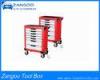 Heavy Duty Red / Blue Polygonal Iron Roller Cabinet Tool Boxes ISO9001