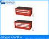 Red / Black Rolling Tool Cabinet 2 / 3 Drawer Tool Box With Powder Coating