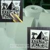 Custom Permanent Adhesive Eggshell Vinyl Sticker Paper Rolls Destructible Paper Sticker Material