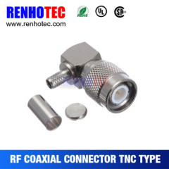 TNC Male Right Angle Connector for RG174 RG188 RG316