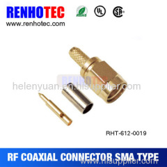 High quality facotry price rf straight crimp type sma plugs connector