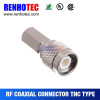 TNC RF Connector Clamp Male Plug Connector Straight For LMR400