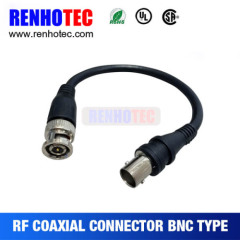 Black Cable RG58 RG59 BNC Male to BNC Female Connector