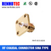 RF coaxial female flange SMA connectors