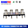 90 Degree 4 Port PCB Mount BNC Female Connectors with Black Plastic Housing