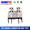 Right Angle 2*2 BNC Female Connectors PCB Mount