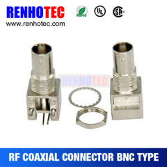 Right Angle Female BNC connectors for PCB Mount