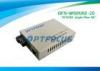 1310 & 1550 nm Single Fiber SM SC 10 / 100M Fiber Media Converter 120KM