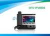 Black 4 SIP Poe IP Video Phone Broadcom Wifi Chip for SysLog / Web Capture 0.99kg