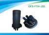 Black 6 Splicing Fiber Optic Cable PC for Aerial / Buried / Pipe