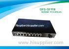 Full Duplex Optical Fiber Switch 8 Port 1536 Bytes Frame UTP Cable