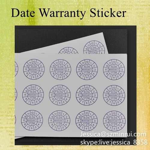 Custom Tamper Evident Destructible Seal Label Warranty Void If Seal Broken Or Removed Sticker Sheets