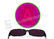 Gambling Purple Plastic Perspective Glasses For Invisible Marked Cards