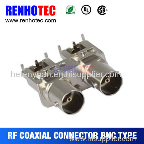 Male BNC plug 90 degree connector crimp RG 58 RG59 RG6