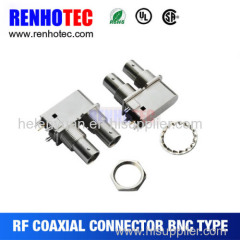 Two BNC Connector in one Row with Washer