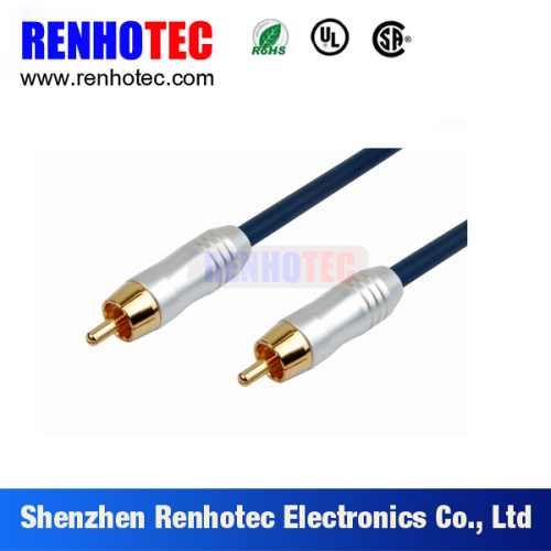 Manufactuer RCA Audio Video cable Gold Plated connector RCA Cable
