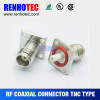 RF Coaxial TNC crimp female flange connector