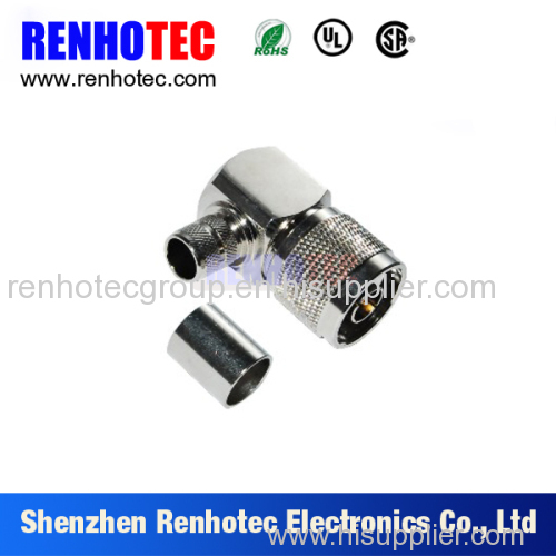 male crimp connector for rg174 rg178 rg59 coaxial cable