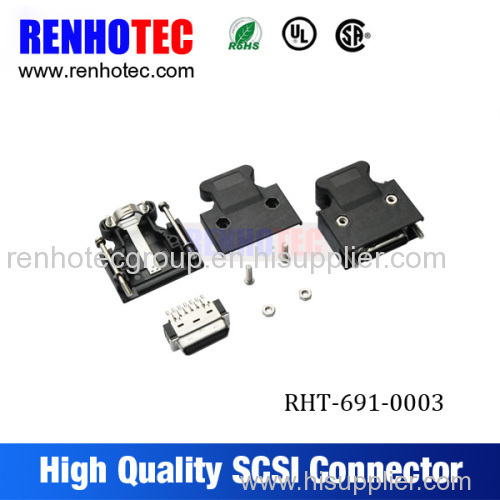 Screw type SCSI connector/scsi to usb cable 14p/20p/26p/36p/50p connector cable