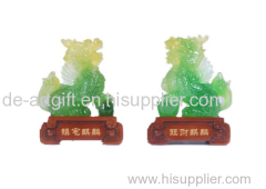 new design Chinese imitation jade resin arts and crafts figurine