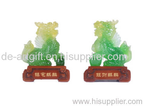 new design Chinese imitation jade resin arts and crafts figurine