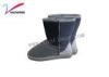 Cow suede winter Plush Womens Luxury Boots with contrast color