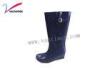 Knee comfortable non slip waterproof rain boots with Sponge Lining material