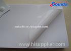 High glossy surface woven type removable white adhesive vinyl film for vehicle covering