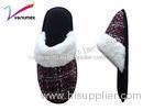 Floor Womens Slip On Slippers Closed toe / Warm House Slippers